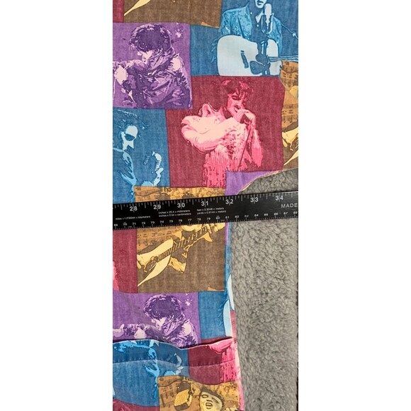 Cherokee Elvis Presley Womens Size Medium Scrub Top Long Sleeve Multicolor - Picture 12 of 16